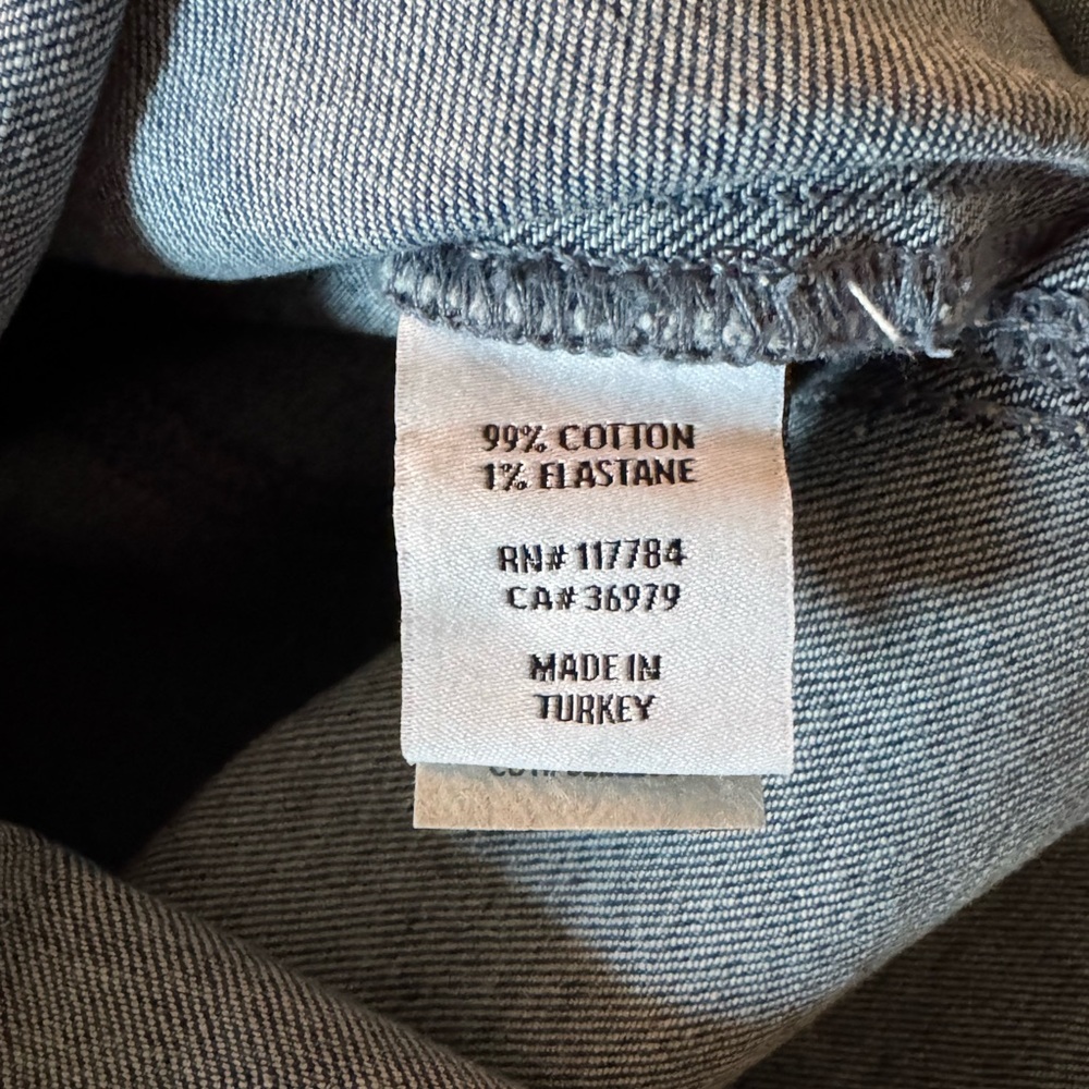 Rails Westwood Denim Midi Dress Blue Stone Wash size XL - Picture 8 of 15